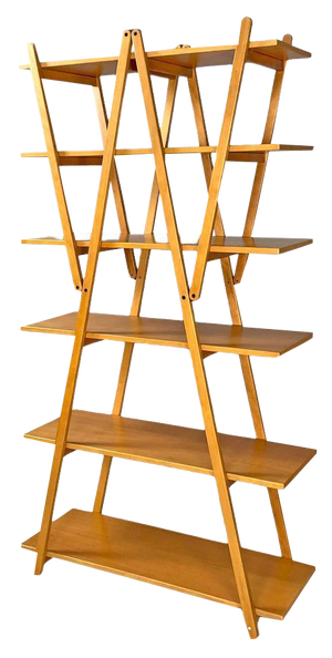 Italian Modern Wooden Bookcase Nuvola Rossa attributed to Vico Magistretti for Cassina, 1980s