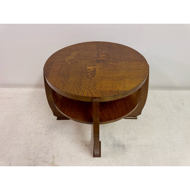 Dutch Art Deco Amsterdam School Coffee Table, 1930s For Sale - Image 9 of 11