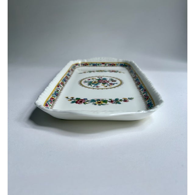 Ceramic 1980s English Coalport "Ming Rose" Bone China Tray For Sale - Image 7 of 15