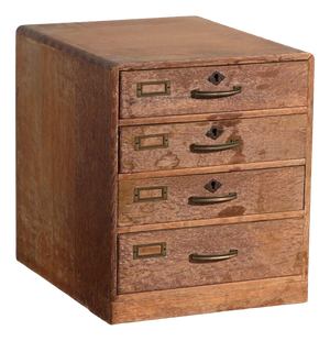 Antique Japanese Filing Cabinet