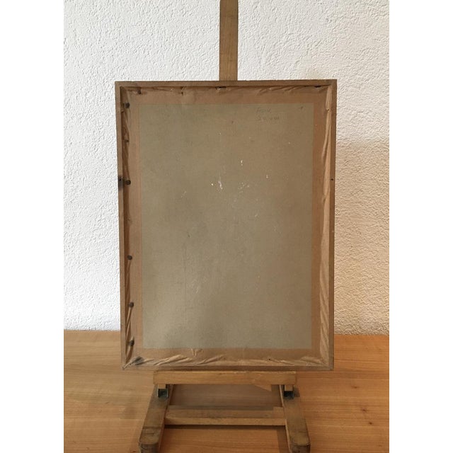 Paper Xavier Albert Fiala, Fossile, Pen & Indian Ink on Paper, Framed For Sale - Image 7 of 8