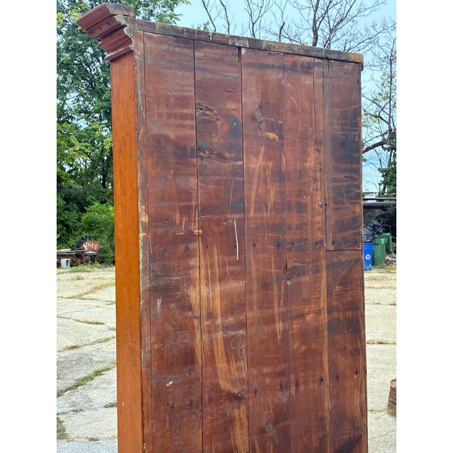 American Pine Glazed Corner Cupboard For Sale - Image 16 of 18