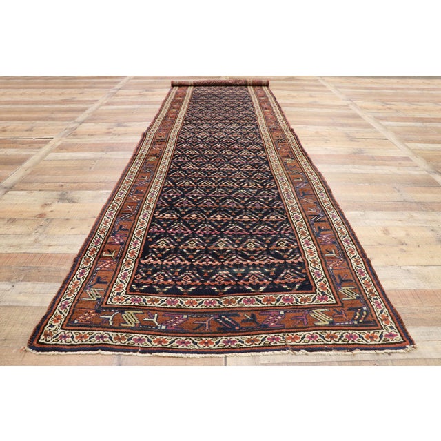 Late 19th Century Caucasian Shirvan Rug Runner, 03'07 X 13'02 For Sale - Image 9 of 12