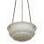 Early 20th Century White Frosted Glass Bowl Pendant Light For Sale