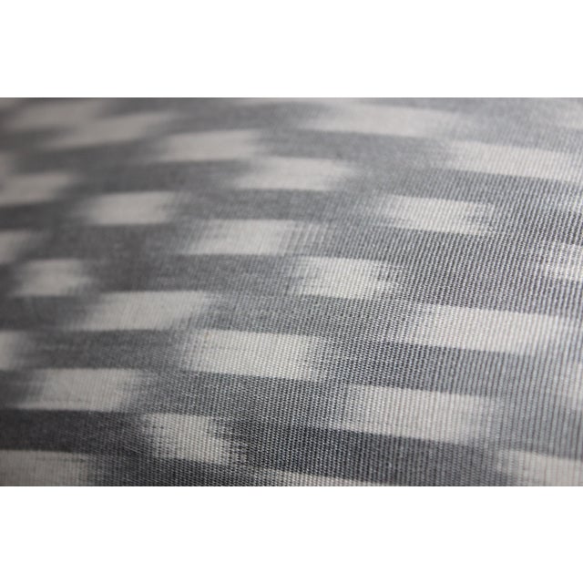Contemporary Silk Ikat Bohemian Throw Pillow For Sale - Image 4 of 7