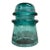 Vintage Hemingray 16 Aqua Teal Glass Insulator For Sale