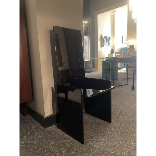 Kazuki Chair in Black Lacquered Wood by Kazuhide Takahama for Gavina/Simon Bologna, 1970s For Sale - Image 11 of 12