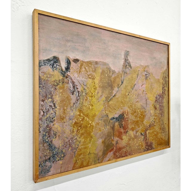 Krsta Andrejevic, Abstract Landscape, 1961, Oil on Canvas, Framed For Sale - Image 6 of 10