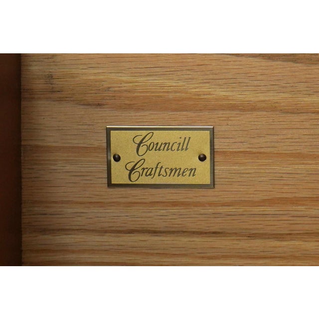 Councill Craftsmen Inlay Mahogany Bedroom Armoire Cabinet For Sale - Image 18 of 18