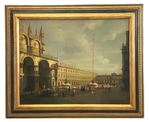 After Canaletto, Landscape of Venice, 2006, Oil on Canvas, Framed