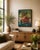 Abstract Expressionism, Large Mixed Media Oil Painting, by Van Ness 26”x38” framed abstract expressionism oil painting. As...