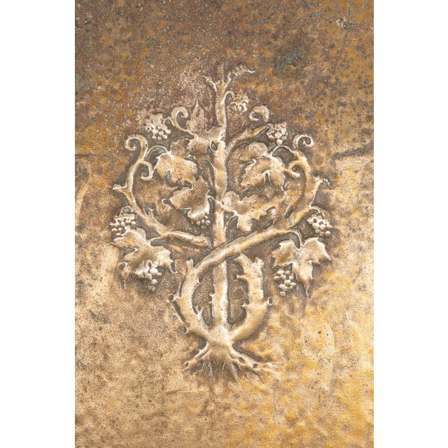 Pair of Brass Architectural Elevator Doors in the Style of Louis Sullivan From a Chicago Building 1930c. For Sale - Image 11 of 14