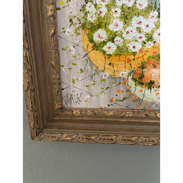 1970s Mildred Barrett Original Signed Oil Paintings, a Pair For Sale - Image 10 of 12