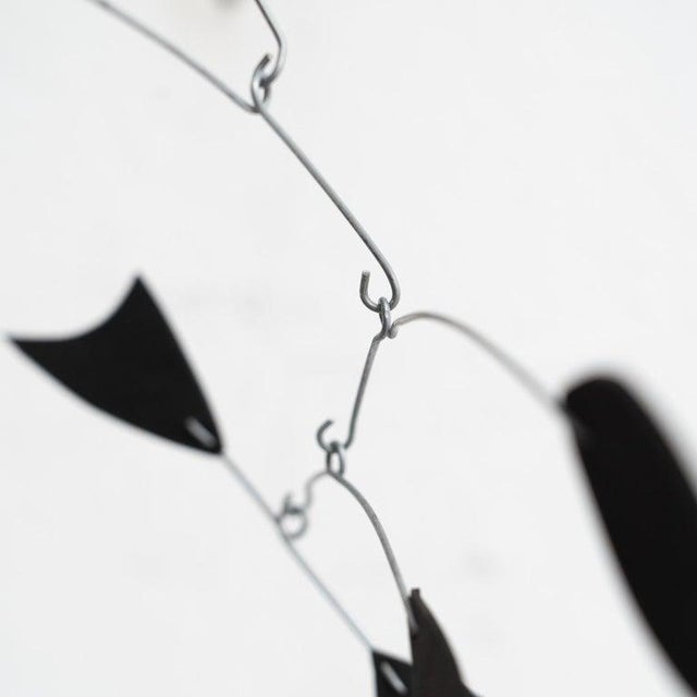 French Artist, Enchanting Dynamics: Iron and Foam Kinetic Sculpture Black in Play, 1990s, Metal For Sale - Image 6 of 15