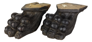 Large Italian Architectural Salvage Lion Feet, Set of 2
