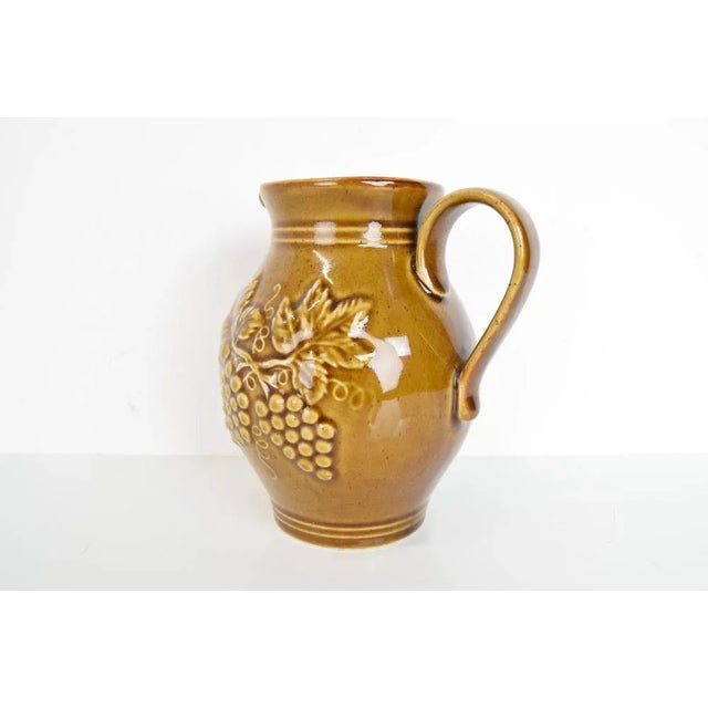 Mid-Century Ceramic Jug, Former Czechoslovakia, 1960s For Sale - Image 3 of 8