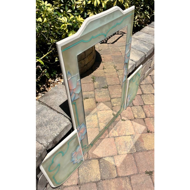 David Marshall 3 Piece David Marshall Signed and Numbered Hanging Wall Mirror Design, 1980s For Sale - Image 4 of 12