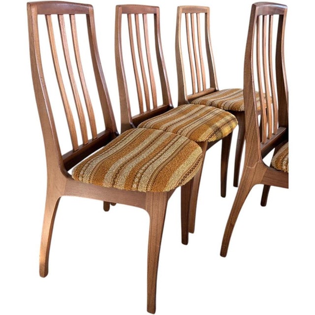 Mid-Century High Back Teak Dining Chairs from Nathan, 1970s, Set of 4 For Sale - Image 6 of 9