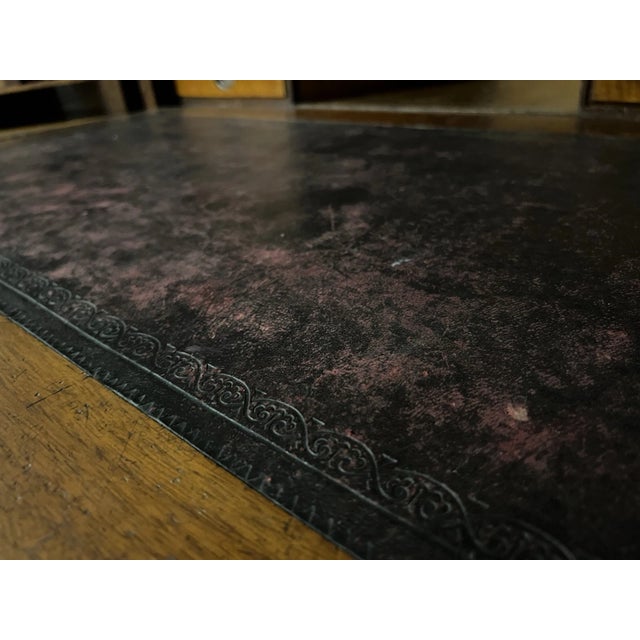 Antique 19th C. Wooton Desk Grade Burl Walnut Patent Pat For Sale - Image 10 of 18
