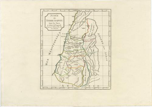 Judee Ou Terre Sainte Map of the Holy Land and Jerusalem, 1806