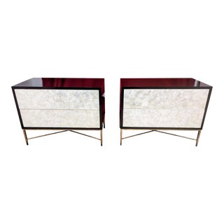 Contemporary Bernhardt Capiz Shell Nightstands - a Pair For Sale