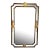 1960s Italian Neoclassical Style Ebonized and Giltwood Mirror For Sale