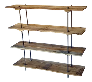 Industrial Style 4 Shelf Pallet Wood Bookcase