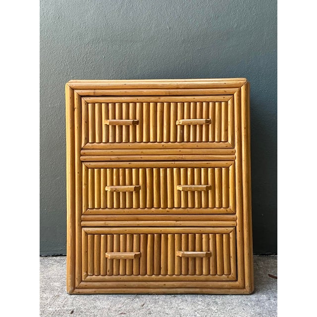 Vintage Stacked Rattan Chest of Drawers For Sale - Image 9 of 12