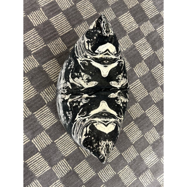 2020s Banke Kuku Abstract Velvet Throw Pillow For Sale - Image 5 of 13