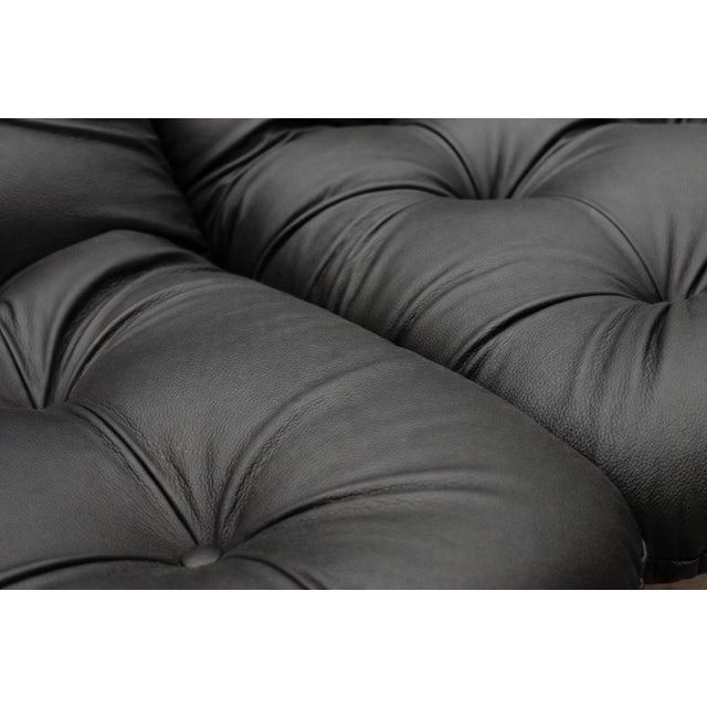 Brazilian Modern Three-Seat Leather Sofa in Rosewood & Leather by Jean Gillon, 1970s For Sale - Image 14 of 14