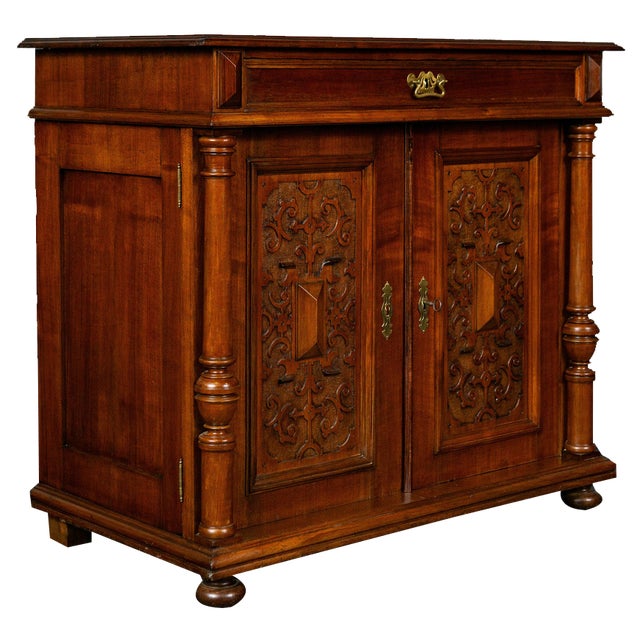 Vintage Brown Console Sideboard For Sale