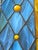 Vintage Geometric Leaded Stained Glass Panel With Opalescent Art Glass For Sale In West Palm - Image 6 of 8