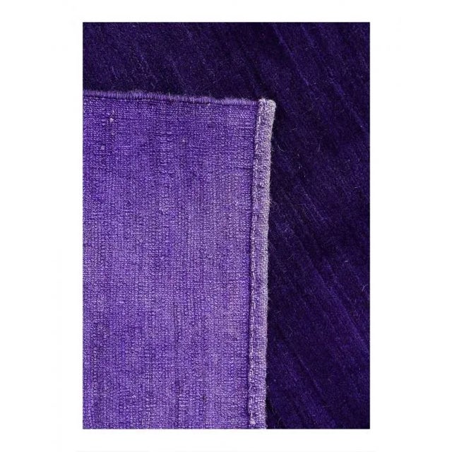 Traditional Fine Hand Knotted Overdyed Persian Gabbeh Rug For Sale - Image 3 of 3