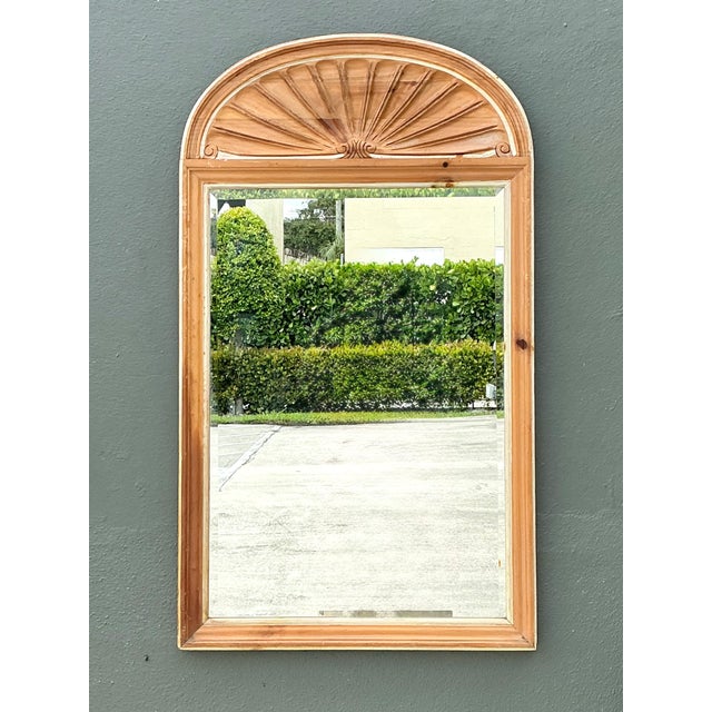 Vintage Pulaski Arched Wood Frame Mirror For Sale - Image 11 of 16