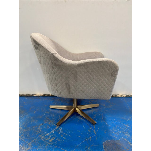 Modern Caracole Modern Swivel Chairs - Pair. For Sale - Image 3 of 9