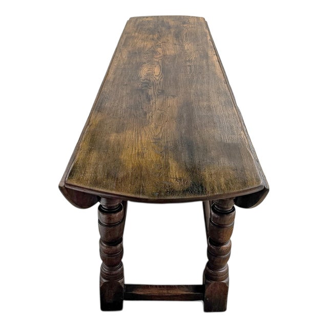 Early 20th Century English Oval Gateleg Dropleaf Dining Table For Sale - Image 15 of 18