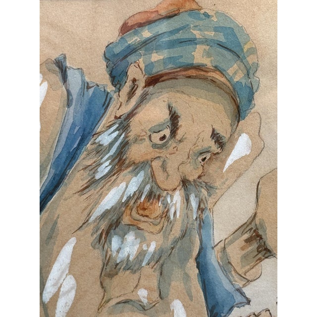 After Karelin Mitrich, Figurative Composition, 1920, Watercolor For Sale - Image 4 of 7