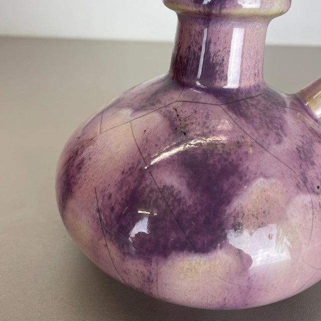 Set Colorful Ceramic Studio Pottery Vases from Otto Keramik, Germany, 1970s, Set of 3 For Sale - Image 6 of 18