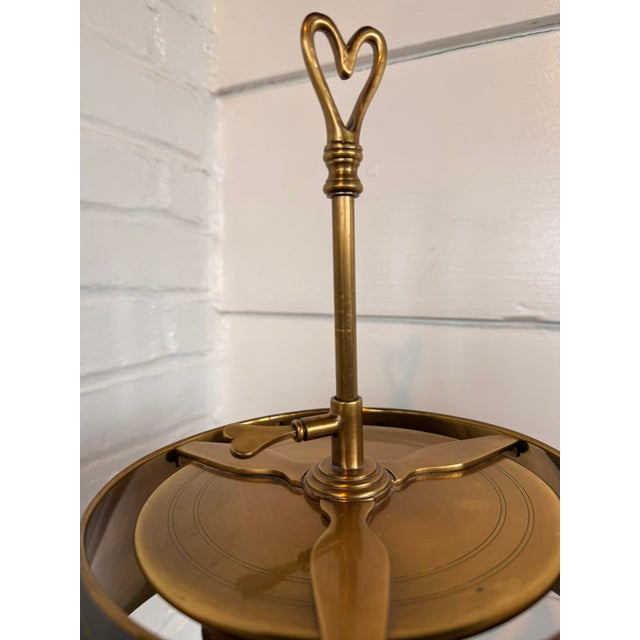 Brass Late 20th Century French Empire-Style Brass Bouillotte Lamp For Sale - Image 8 of 15
