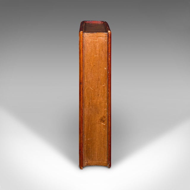 Wood 1910's Antique Book Safe Disguise Volume Storage Box For Sale - Image 7 of 10