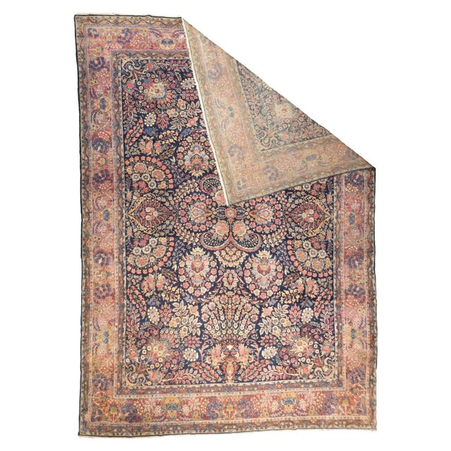 1910s Antique Persian Kerman Rug 10'1'' x 14'3'' For Sale - Image 5 of 12