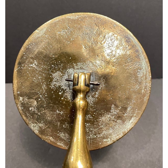 Mid 19th Century Miniature Brass Tilt-Top Games Table & Light Reflector For Sale - Image 5 of 7