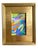Abstract "Chartreuse and Periwinkle" 2025 Framed Mini Painting by Jessalin Beutler For Sale - Image 3 of 3