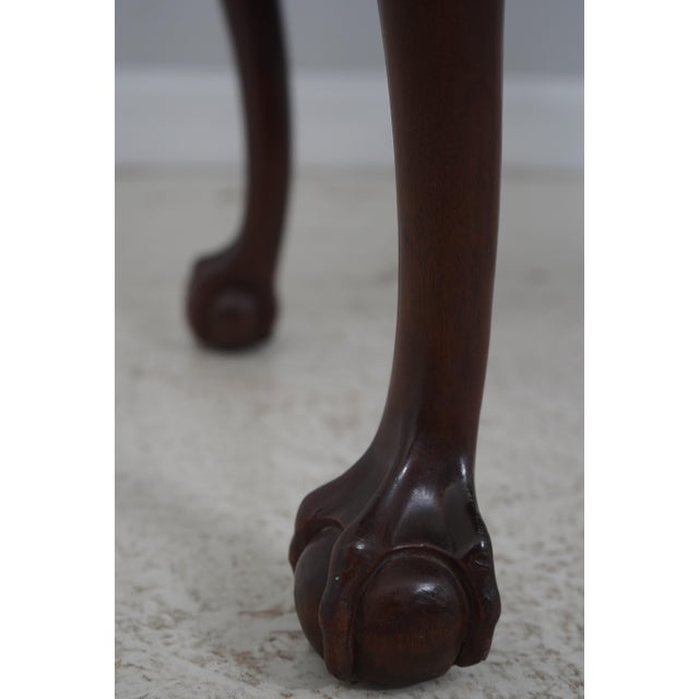 Biggs Mahogany Chippendale Style Carved Lowboy For Sale - Image 11 of 18