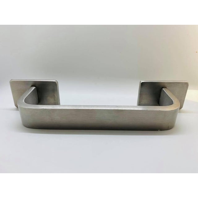 Industrial Vintage Stainless Steel Appliance Handle For Sale - Image 3 of 5
