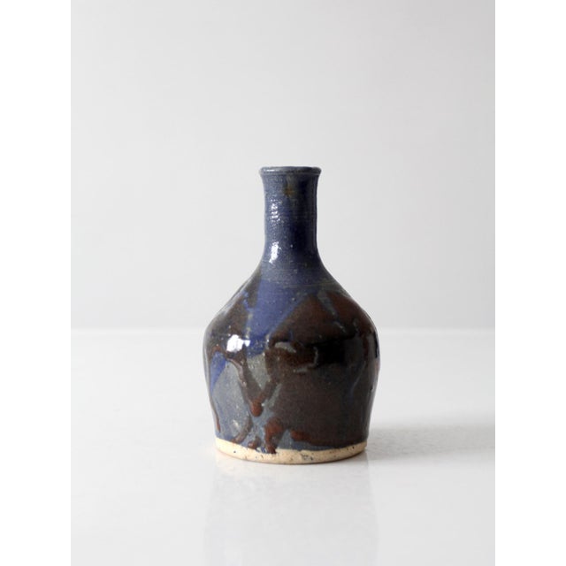 Vintage 1970s Handmade Studio Pottery Bud Vase For Sale - Image 6 of 10