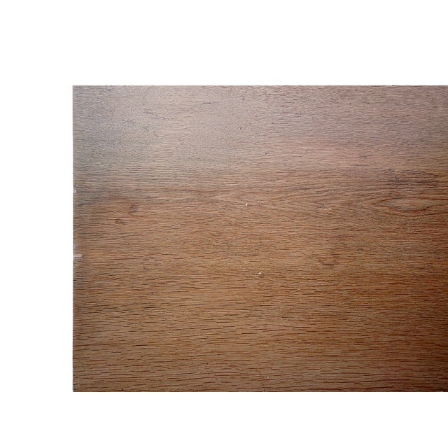 Vintage Oak Rolltop Writing Desk with Tambour Door, Germany, 1950s For Sale - Image 9 of 11