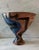 Postmodern Vintage Post Modern Hand Painted Abstract Ceramic Vase For Sale - Image 3 of 10