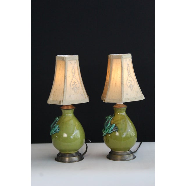 Ceramic Mid 20th Century Petite Pair Bitossi Influence Lamps - a Pair For Sale - Image 7 of 12