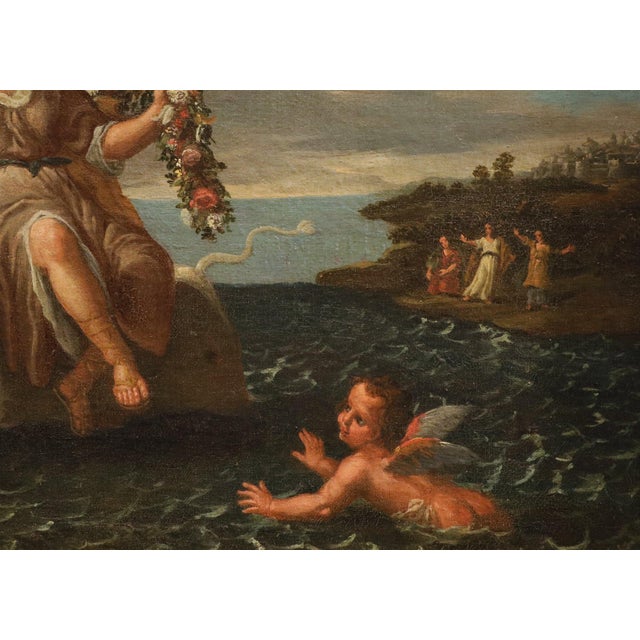 Circle of Paolo de Matteis, Abduction of Europa, 1730, Oil on Canvas For Sale - Image 7 of 15
